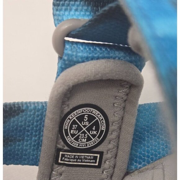 KEEN Unisex Child Elle Backstrap Adjustable Open Toe Sandals blue size 5 - Picture 5 of 7